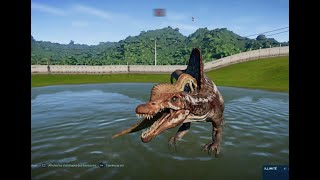 SpinoRaptor Vs Spinosaurus  Jurassic World Evolution  Ps4 [upl. by Auric]