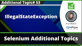 IllegalStateException  Selenium Exception Type [upl. by Aisena125]