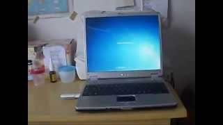 Packard Bell EasyNote MITLYN01 Athlon XPM 2400 internet test [upl. by Aryn377]