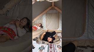 Air sleeping bed 😮 mini wood toy woodworking art skillwood hand shorts Viral [upl. by Ryder]