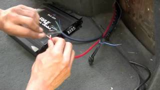 Pyle Audio Chopper Series PLA 2200 Amp Install [upl. by Janicki]