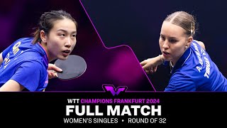 FULL MATCH  Qian Tianyi vs Annett Kaufmann  WS R32  WTTFrankfurt 2024 [upl. by Fife240]