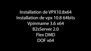 Installation de vpx 108 64bits [upl. by Amaerd659]