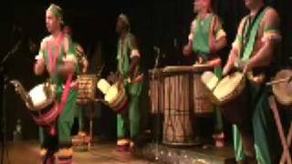 Djembe Master Bolokada Conde Djembe Drums with Les Percussions Melenke Peform at La Pena [upl. by Suinotna]