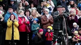 Pennyfarthings take over Prague park in historic cycling event [upl. by Lorna]