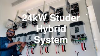 Studer 24kW Hybrid Solar Project with 30kWh Spider Lifepo4 battery [upl. by Dusa]