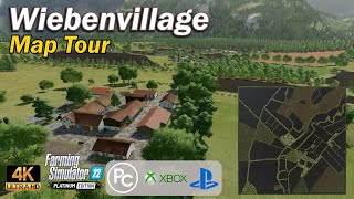 Wiebenvillage  Map Tour  Farming Simulator 22 [upl. by Haliak484]