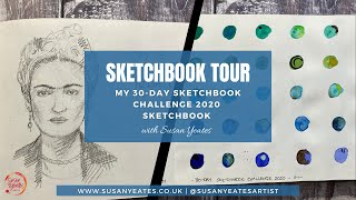 Sketchbook Tour My 30Day Sketchbook Challenge 2020 Sketchbook [upl. by Baggs648]