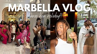 MARBELLA VLOG  GINSS HEN HOLIDAY☀️🇪🇸✈️ [upl. by Pry]