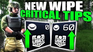 TARKOV NEW WIPE TIPS TO SAVE YOUR TIME [upl. by Neemsaj]