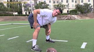 How to Long Snap a football Field Goals  Punts [upl. by Cecelia]