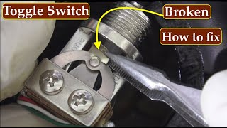 Idea on how to fix a broken toggle switch on Electric Guitar [upl. by Atirrehs716]