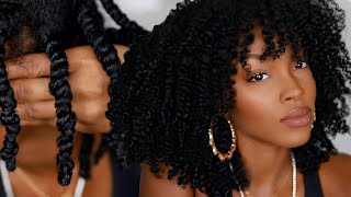 THE PERFECT TWIST OUT on Natural Hair  Slim Reshae [upl. by Farlie950]