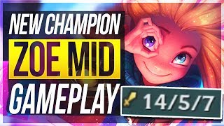 ZOE IS SO BROKEN Q ONESHOTS Zoe Mid Gameplay  League of Legends [upl. by Giraud]