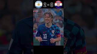 Argentina Vs Croatia SEMI FINAL World cup 2022 football youtube shorts [upl. by Carolina106]