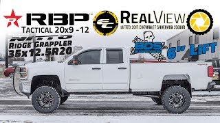 RealView  Lifted 2017 Chevy Silverado 2500HD w 6quot BDS lift 20x9 RBPs amp 35x125 Nittos [upl. by Yrellam]