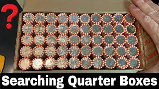 Searching Quarter Boxes for Silver and W Quarters  Hunt and Fill 27 [upl. by Mala]