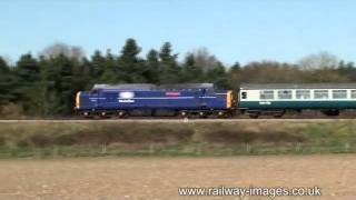 37219 at Crownthorpe Mid Norfolk Railway Diesel Gala 2011 [upl. by Den]