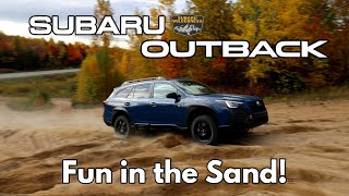 Subaru Outback Wilderness AWD deep sand test  Xmode 2 is FUN [upl. by Novy]