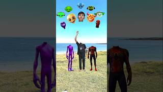 Purple alien spiderman me correct head matching moye moye tranding song 😂😂 [upl. by Adilen]