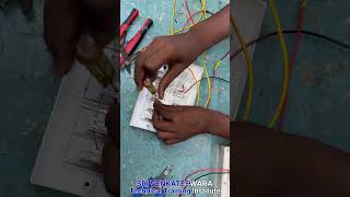 SWITCH BOARD CONNECTION LAB TRAINING VIDEOSVTECHEDU Students wiring electrician engineering [upl. by Durham]