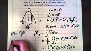 Center of Mass of a Thin Plate [upl. by Anifur]