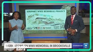 Works begins on WWII memorial in Brooksville [upl. by Eagle]