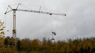 EPIC FAIL  Tower crane accident  20201022 Sweden [upl. by Sirapal]