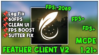 Feather Client V2 For MCPE 121 FPS BOOST [upl. by Ishii]