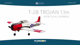 ParkZone T28 Trojan 11m PNP and BNF Basic [upl. by Neelhtak423]