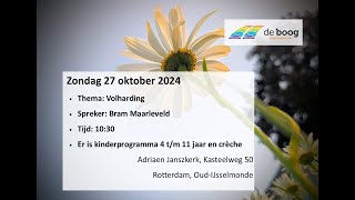 Adriaen Janszkerk  Kerkdienst 27 oktober 2024 [upl. by Secundas]