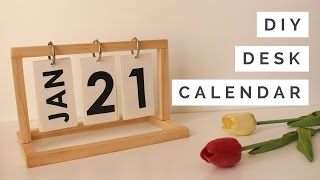 DIY  Desk Calendar [upl. by Ahsiyn869]