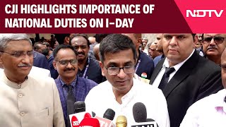 Independence Day 2024  CJI Chandrachud Highlights Role Of Journalists Legal Professionals On IDay [upl. by Hokanson]