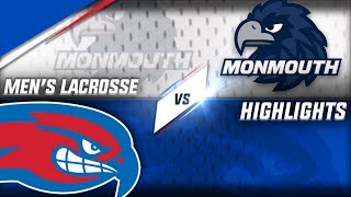 Mens Lacrosse UMass Lowell vs Monmouth [upl. by Assirol]