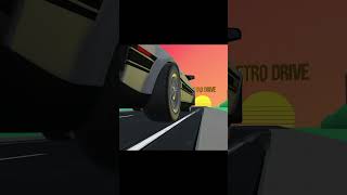 Retro wave Not retro drive animation prisma3d prisma3danimation [upl. by Tychon588]