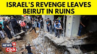 Beirut Explosion  Israeli Air Attack On Beirut Kills 14 As Crossborder Fire Intensifies  N18G [upl. by Gerta]