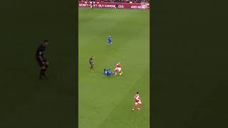 Odegaards backheel tackle against Everton shorts [upl. by Free108]