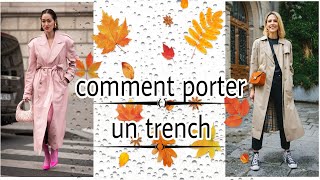 Comment porter un Trench🤩 automne2024🍂🍁☔ [upl. by Orfield]