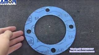 Cutting gasket with CNC gasket cutting machine [upl. by Eniruam]