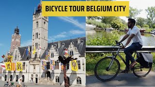 Travel Belgium on Bicycle  Aalst to Dendermonde [upl. by Evot]