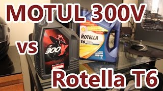 Motul 300V vs Rotella T6 Oil Comparison [upl. by Leopold]