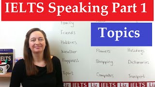 IELTS Speaking Part 1 Topics [upl. by Nalepka]