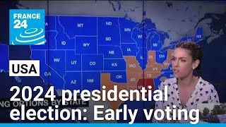 2024 presidential election US early voting process explained • FRANCE 24 English [upl. by Rogerg74]