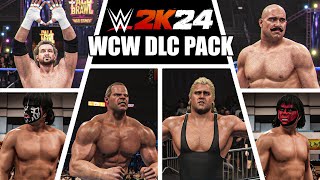 WWE 2K24  WCW DLC Pack All Entrances Finishers amp Victories  1440p 60FPS [upl. by Dobrinsky]