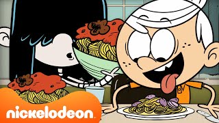 Loud House Characters Eating DINNER for 64 Minutes Straight 😋  Nicktoons [upl. by Richardo]