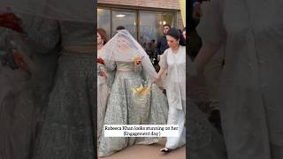 Rabeeca Khan looks stunning on her Engagement day rabeecakhan [upl. by Yellek]