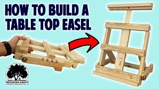 How To Build A Table Top Easel That Folds Up [upl. by Demmy394]