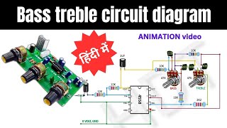 bass treble circuit 4558 animation making [upl. by Orvie]