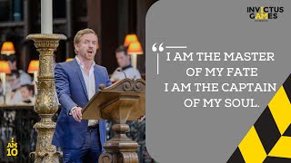 Damien Lewis Reads The Invictus Poem  10 Year Anniversary Service  Invictus Games Foundation [upl. by Beebe]