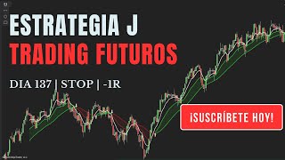 Día 137  STOP  1R  Trading  NASDAQ  Jesus Mora Trader  SALA J En vivo  Estrategia J 2024 [upl. by Charmane676]